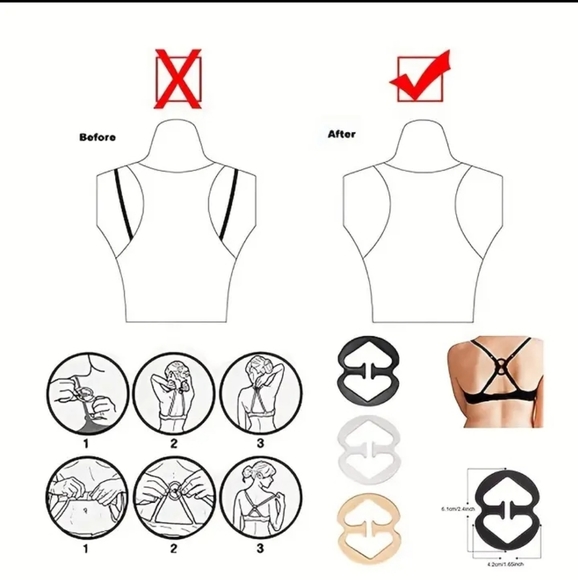 3 pc Bra Strap adjuster - Picture 5 of 6